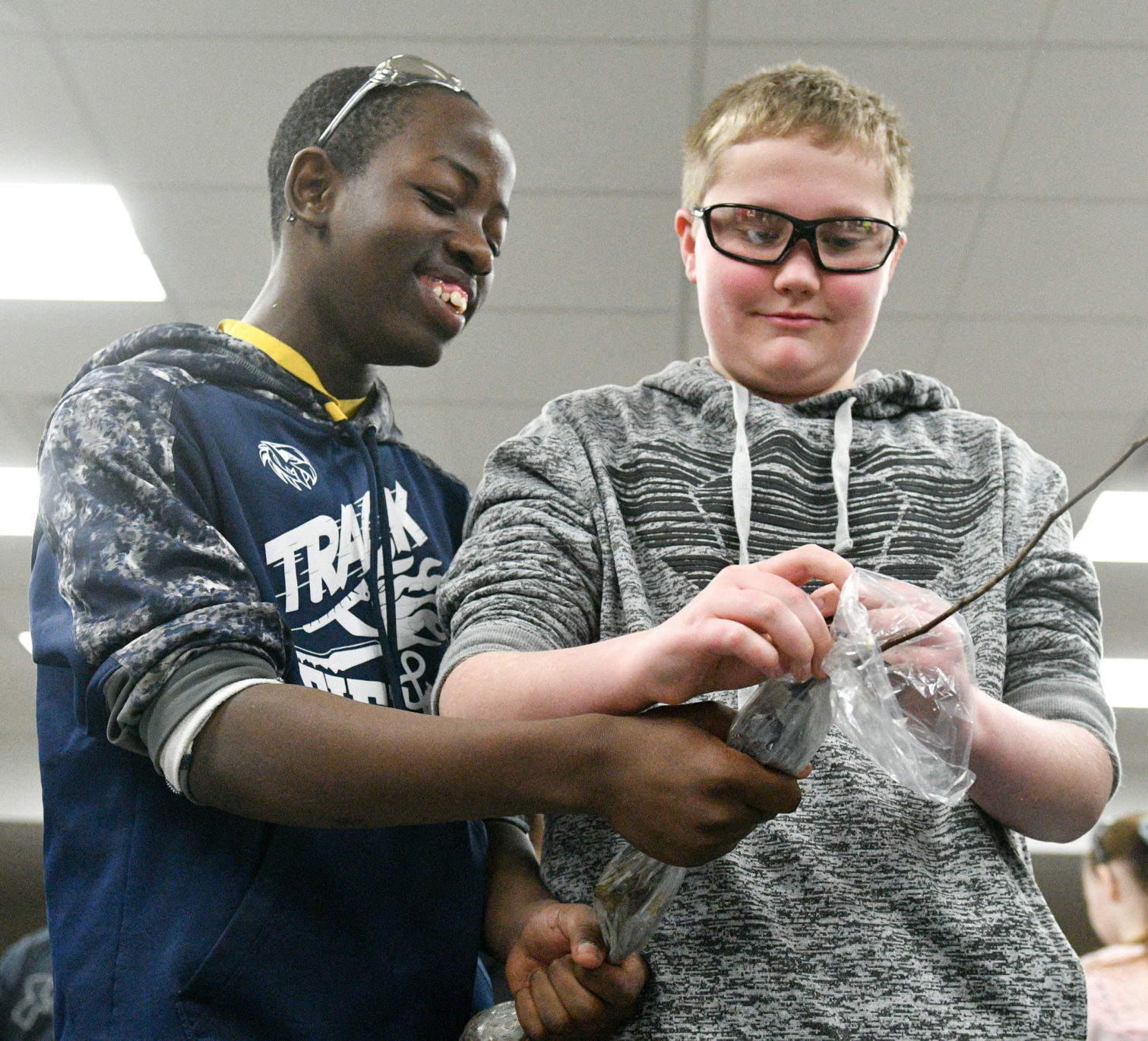 Students wrap trees, give back to the community